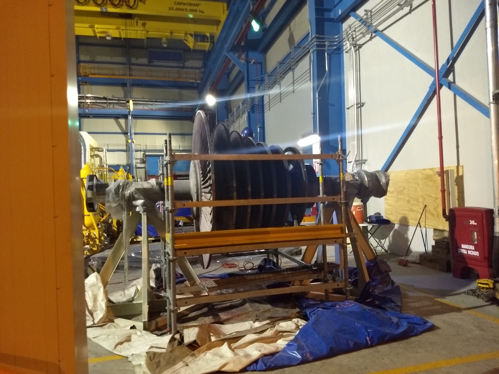 Construcción de planta de generación eléctrica a gran escala